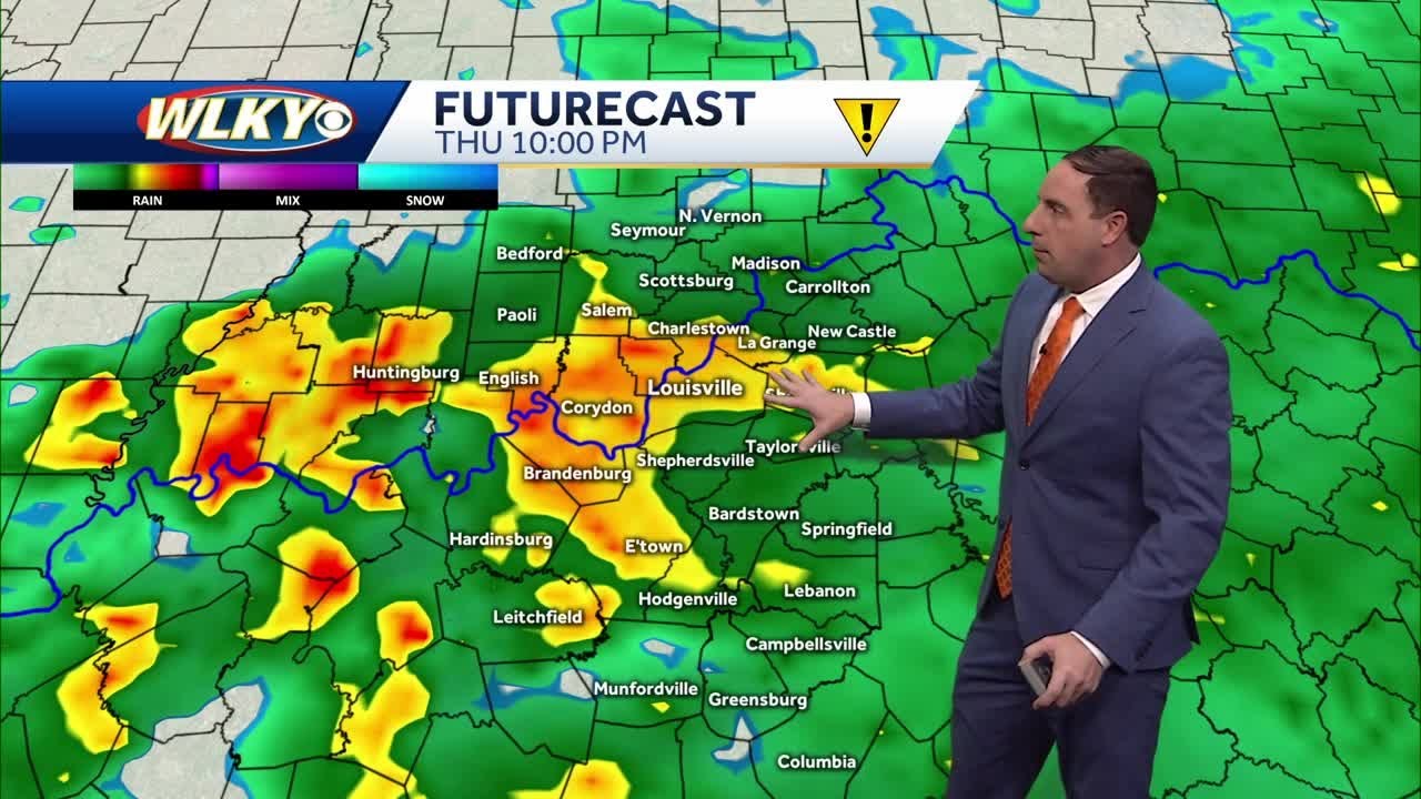 Heavy rain likely Thursday afternoon/evening - YouTube