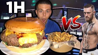 JE COMBATS LE McGREGOR !! Un BURGER de + 3 KG à FINIR EN MOINS D'1 HEURE !