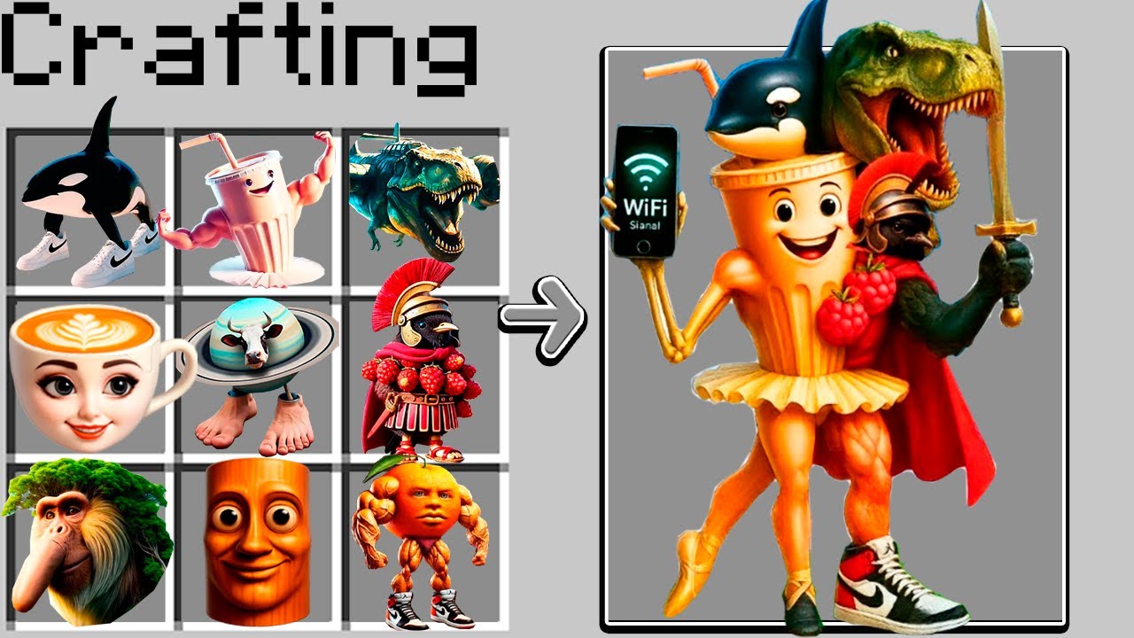 😱 ¿Cómo CRAFTEAR al NUEVO ANIMAL BRAINROT en MINECRAFT? CRAFT SECRETO MEME BRAINROT ANIMALES