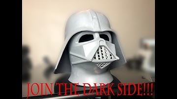 free 3D printed Darth Vader helmet making Episode 1