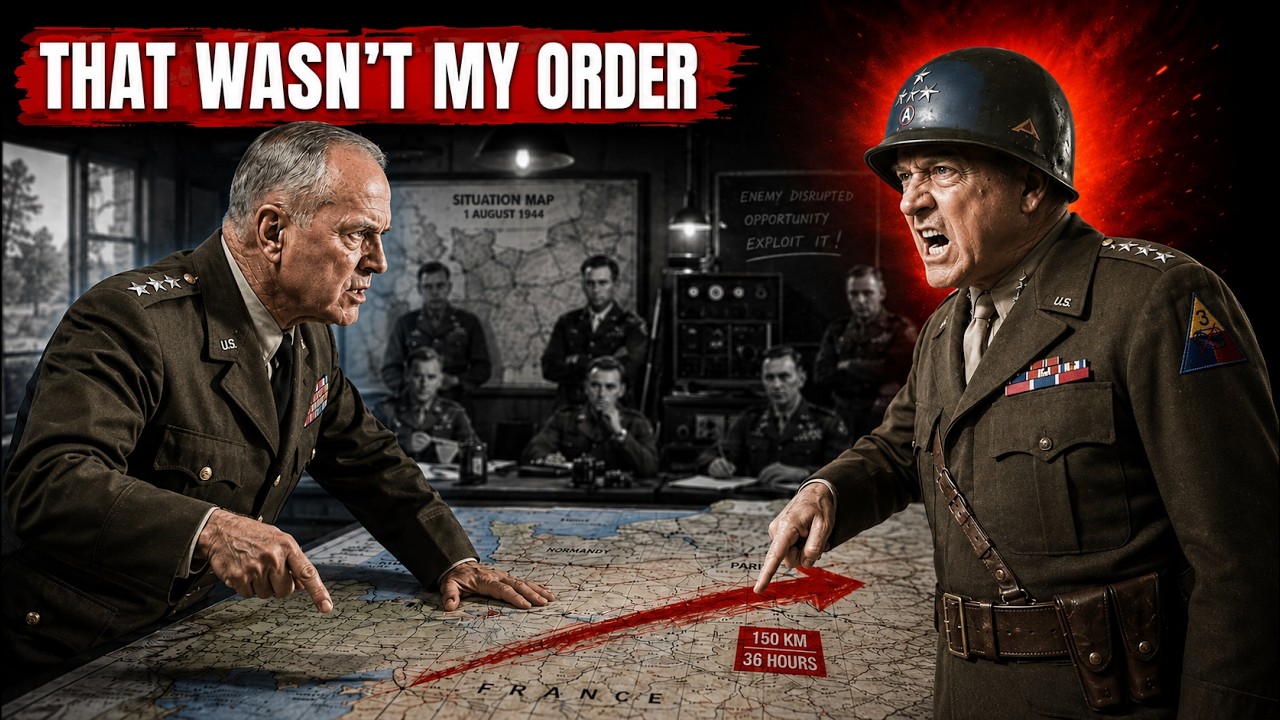 "Not My Order, General": Bradley's Shock When Patton Advanced 150KM in 36 Hours