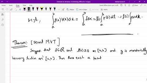 Second Mean Value Theorem for Integral Calculus Riemann Integration Real Analysis  Mathematics M.Sc.