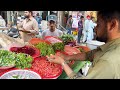 HEALTHY FRESH SALAD | Knife Master&#39;s Cutting Skills &amp; Selling Salad! PAKISTANI STREET FOOD Mix Salad