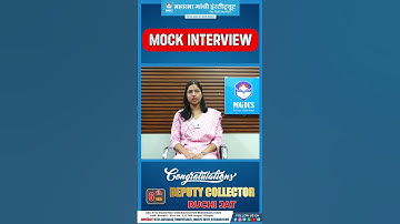MPPSC Mock Interview RUCHI JAT (CLASS PROGRAM), (6th Rank DEPUTY COLLECTOR ) in MPPSC 2024