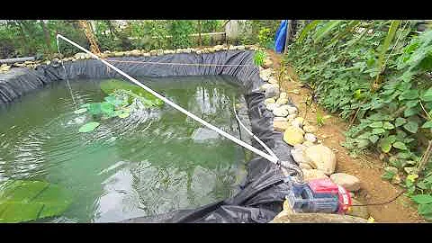 Do It Yourself for increasing oxygen level in fish pond