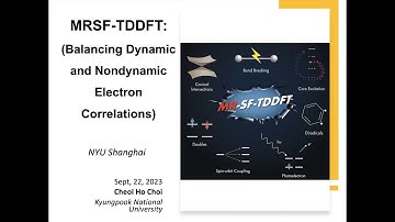 MRSF-TDDFT: (Balancing Dynamic and NonDynamic Electron Correlations)