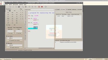 stacks and stack-pointer in 8085 microprocessor