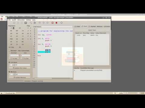 stacks and stack-pointer in 8085 microprocessor