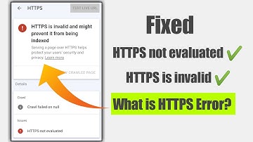 Fixed HTTPS not evaluated Using Mobile Phone 2022 || What is HTTPS Error?