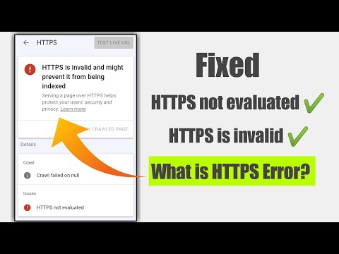 Fixed HTTPS not evaluated Using Mobile Phone 2022 || What is HTTPS Error?