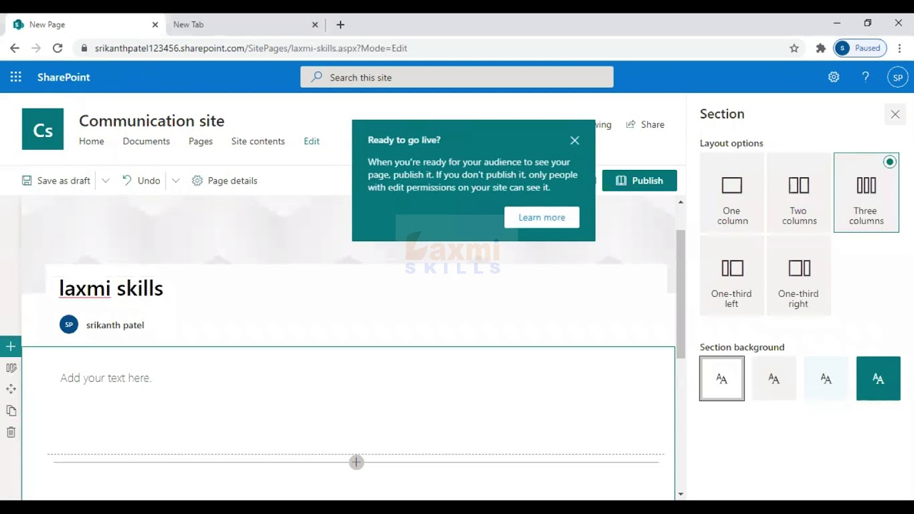 Create and Use Custom SharePoint Site Online In Telugu | SharePoint ...