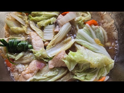 Malasugue fish soup with Chinese pechay
