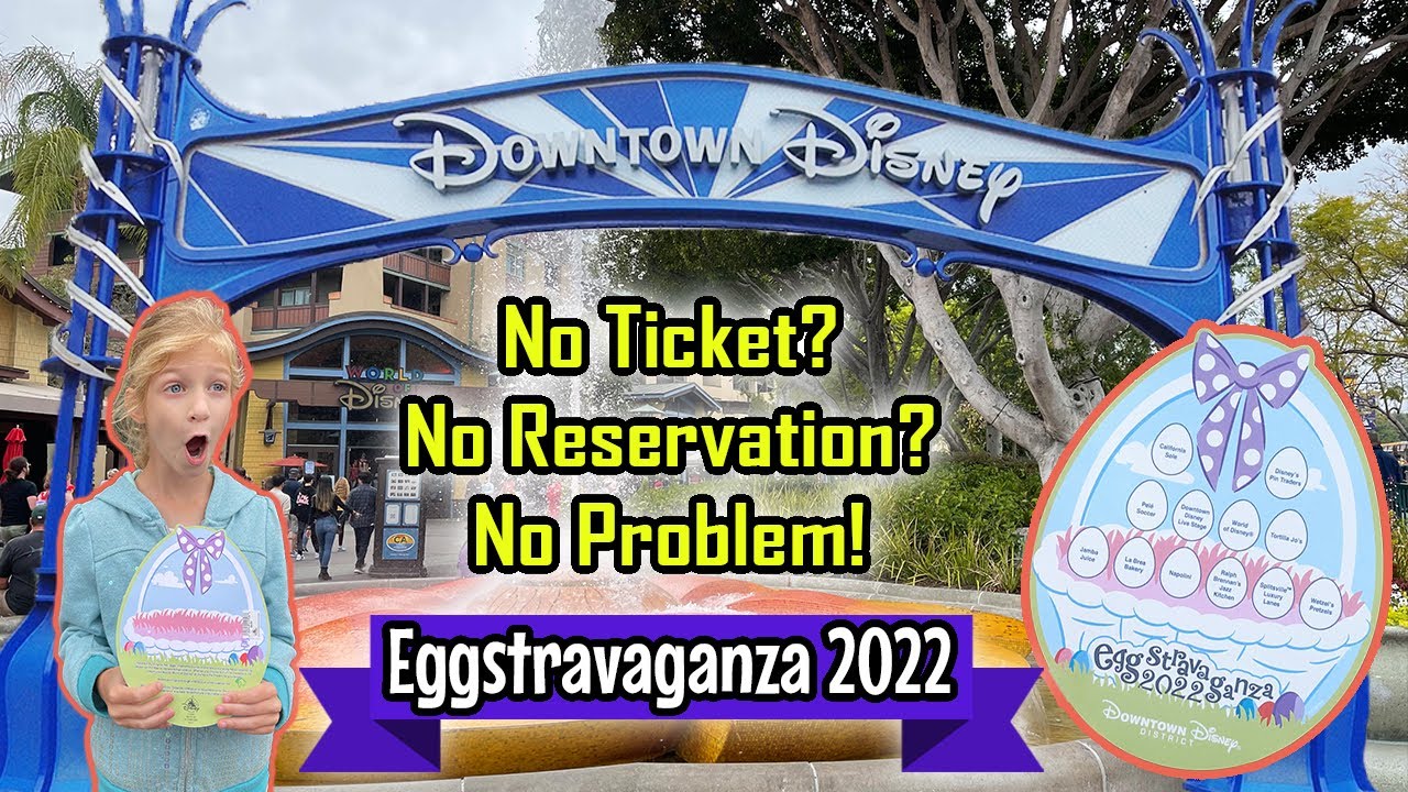 Downtown Disney Easter Egg Hunt Eggstravaganza 2022 YouTube