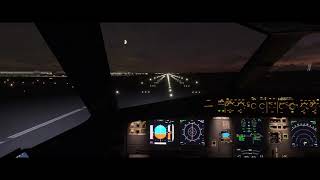 MSFS FBWA320 Landing with FS2Crew FBW Edition