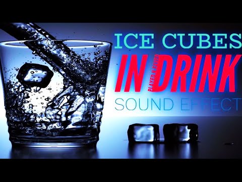 Ice Cubes In Drink Sound Effect / Pouring Drink With Ice Cubes / Ice