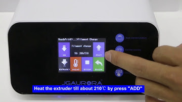 JGAURORA 3d printer A3S/A5 bed leveling and filament loading