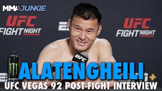 Alatengheili Details Winning Gameplan, Wants Quick Return at International Fight Week | UFC Vegas 92