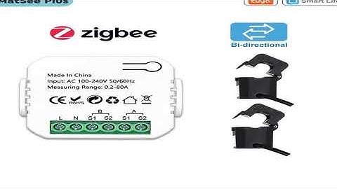 Tuya Smart ZigBee Energy Meter Bidirection 1, 2 Channel with Current Transformer Clamp App
