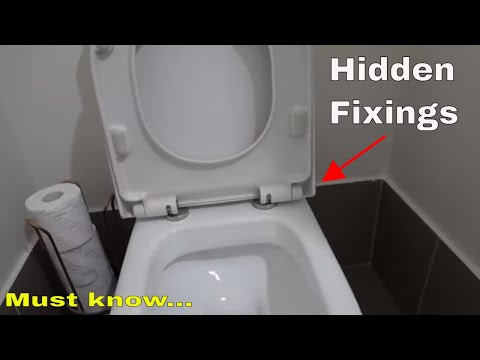 How to fix a toilet seat with hidden fixings