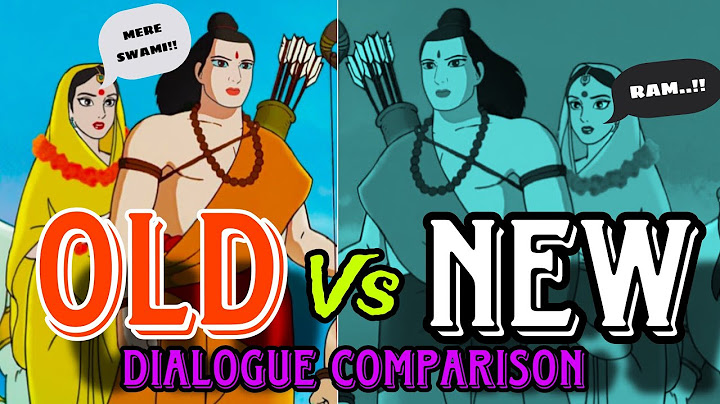 OLD VS NEW DIALOGUE COMPARISON OF RAMYANA THE LEGEND OF PRINCE RAMA.