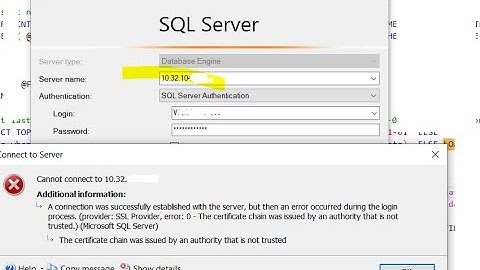 Fixing: The Certificate Chain was issued by an authority that is not trusted.