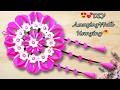 Diy Paper Craft Wall Hanging Room Decoration Ideas | Paper Craft Flowers Wall Hanging #diy