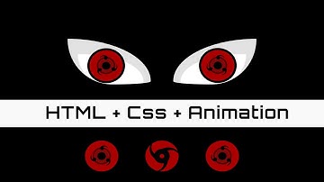 Pure CSS Art -  Sasuki Sharingan | Css drawing - Naruto Anime