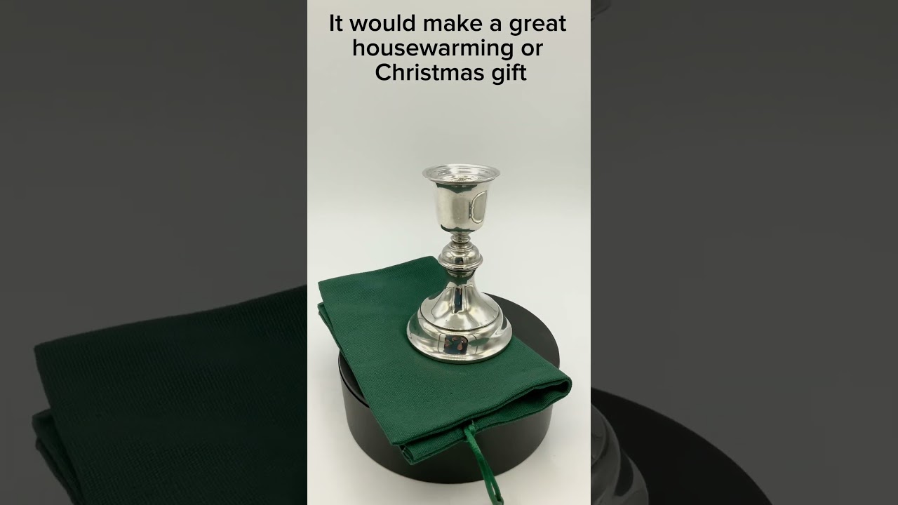 Vintage 1927 Sterling Silver Candlestick Holder 