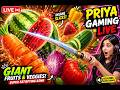 LIVE 🔴 Fruits & Vegetables Slicing ASMR 🍉🔪| Super Satisfying Cutting Game | Priya Gaming #shortsfeed