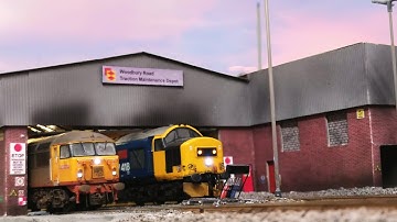 Back to the 80s Running Session - class 37,50 and 56 on the TMD ft some DCC sound