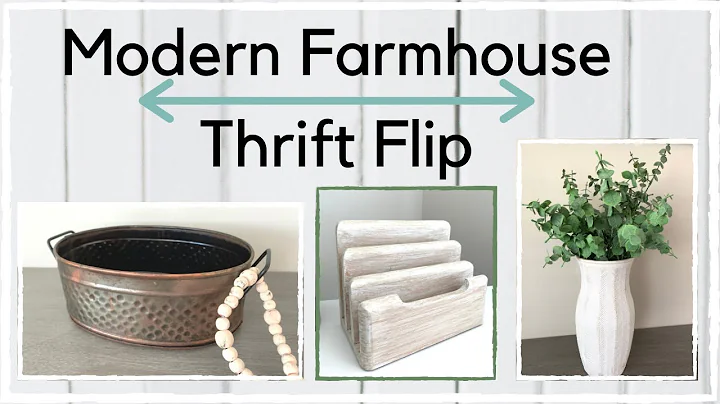 MODERN FARMHOUSE THRIFT FLIPS // Thrift Find Makeover // Budget Friendly Decor// Trash To Treasure