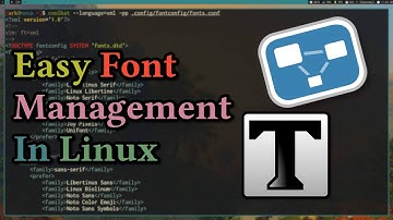 Basisprincipes voor het beheren en installeren van lettertypen op Linux.