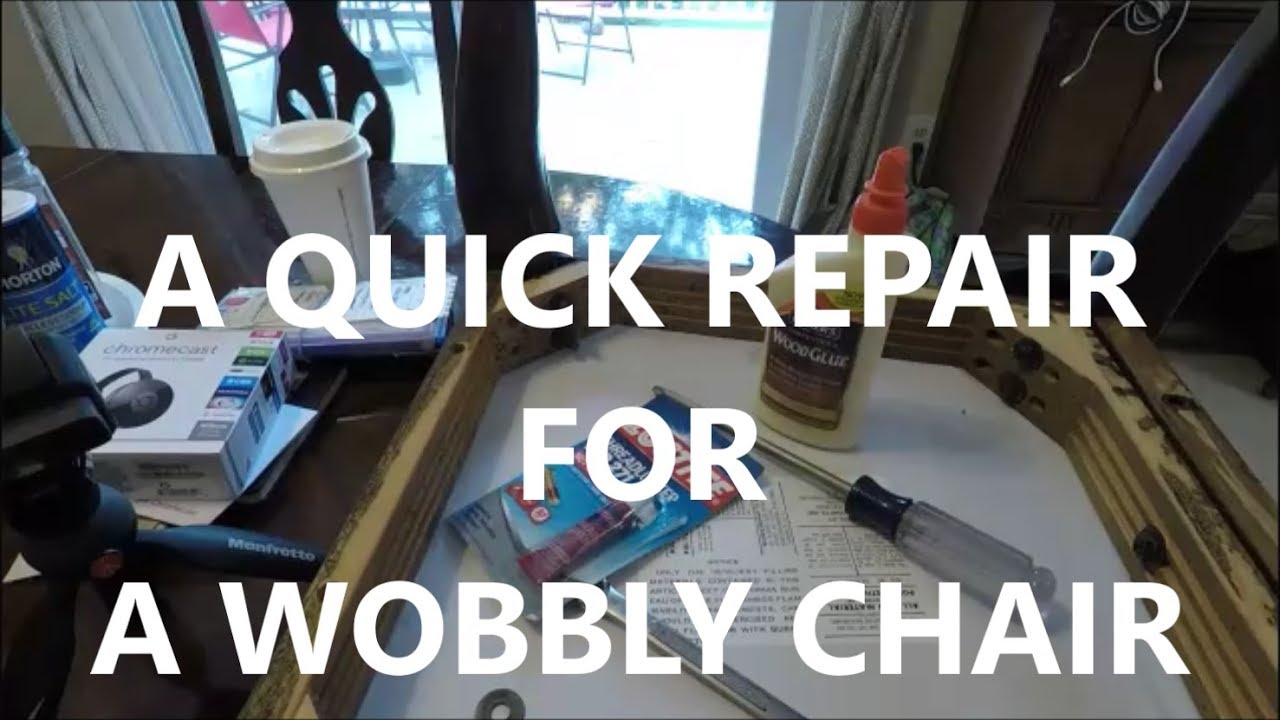 20170829 DIY Quick Chair Repair YouTube