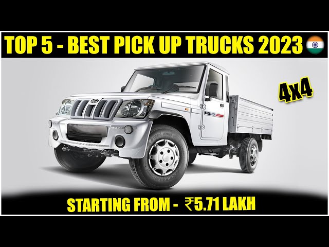 Top 5 Best Pick Up Trucks In India 2023 (Under 8 Lakh) 