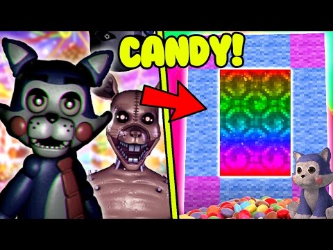 HOW TO MAKE A PORTAL TO THE FNAF FIVE NIGHTS AT CANDY'S DIMENSION - MINECRAFT FNAC