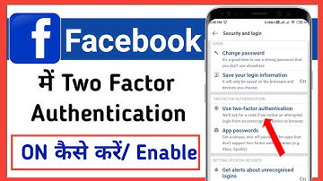 Facebook me two factor authentication on kaise kare 2022 || how to enable two step verification fb