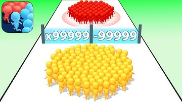 Satisfying Mobile Game: Count Masters, Canvas Run, Layers Roll, Cube Surfer, Flying Cut...