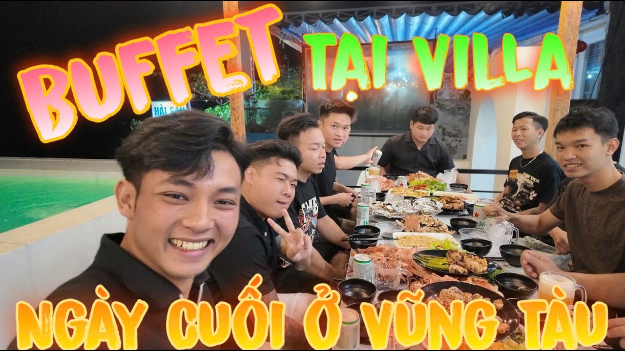 Tận Hưởng Chiến Du Lịch Cuối Năm Cả Team Mở Tiệc Buffet Đồ Nướng Tại Villa Vũng Tàu |Thanh Nhã TV
