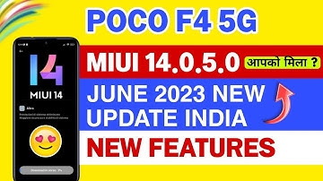 Poco F4 5G MIUI 14.0.5.0 Update For All Users | Manually Install Miui 14 | Poco F4 5G Android 13