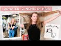 HAIR DONATION TRANSFORMATION | I chopped off 12 inches of hair! | Hava Schultz