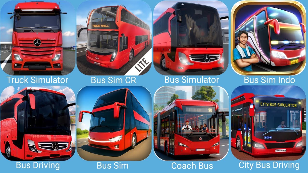 Truck Simulator,Bus Simulator Ultimate,Bus Simulator Indonesia,Bus Driving Simulator,City Bus Drive