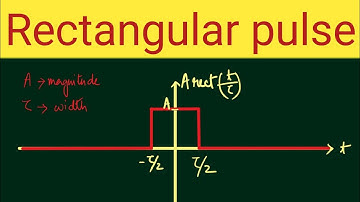 Rectangular function | Rectangular signal | rectangular pulse | unit rectangular function | shifted
