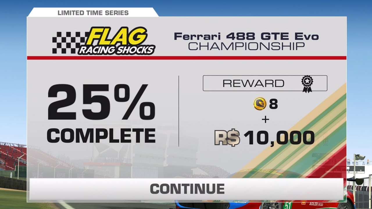 Real Racing 3 Ferrari 488 Gte Evo Af Corse Championship Tier 4 Pr 823 25 Complete Rgold