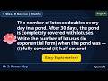 NCERT Class 8 Maths-I Ch-2 | Magical Pond Lotus Problem | Exponential Form Answer
