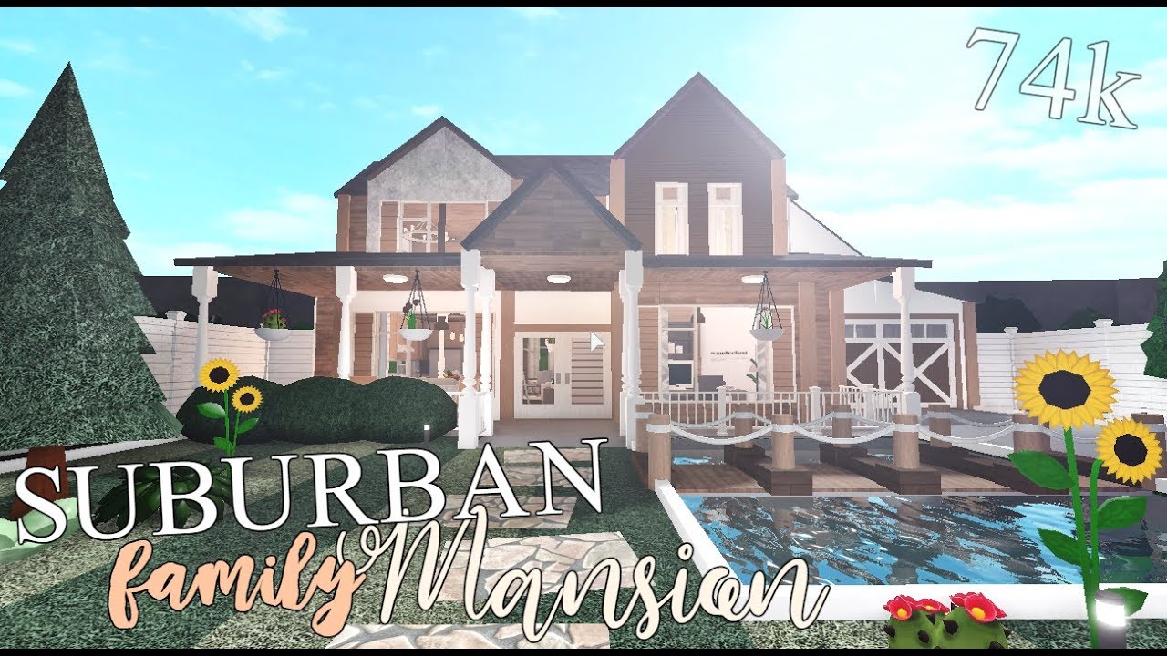 Bloxburg Suburban Family Mansion Youtube