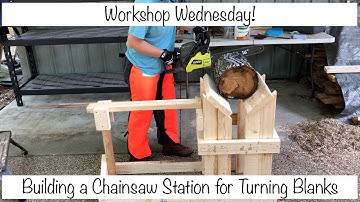 Woodturning - Workshop Wednesday! Making A Chainsaw Milling Station for Turning Blanks