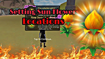 Setting Sun Flower Locations:Utopia Origin