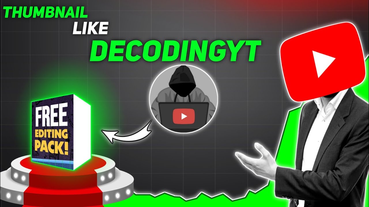 Make Thumbnail Like @Decodingyt || how to make thumbnail like ...