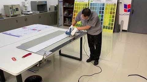 How to groove and bend aluminum composite panel?