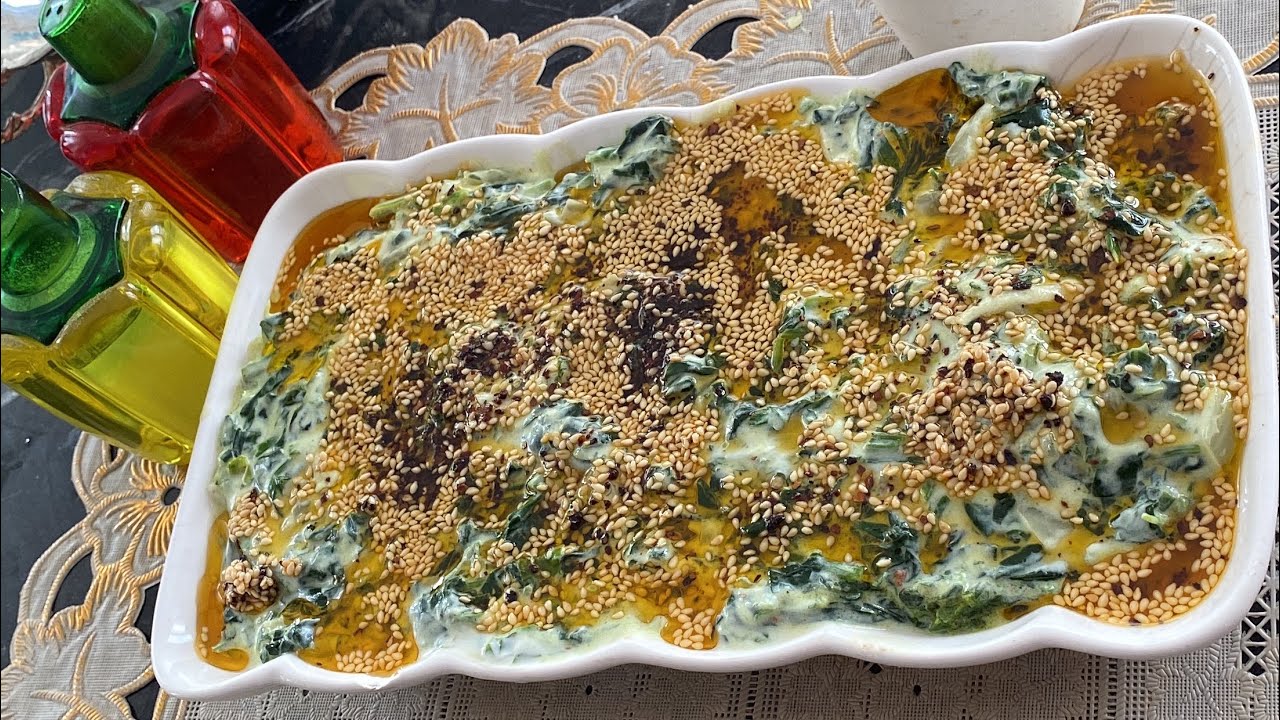 ISPANAKLI BORANİ TARİFİ/BORANİ NEFİF YEMEK TARİFLERİ/KOLAY YEMEKLER/ISPANAK TARİFLERİ